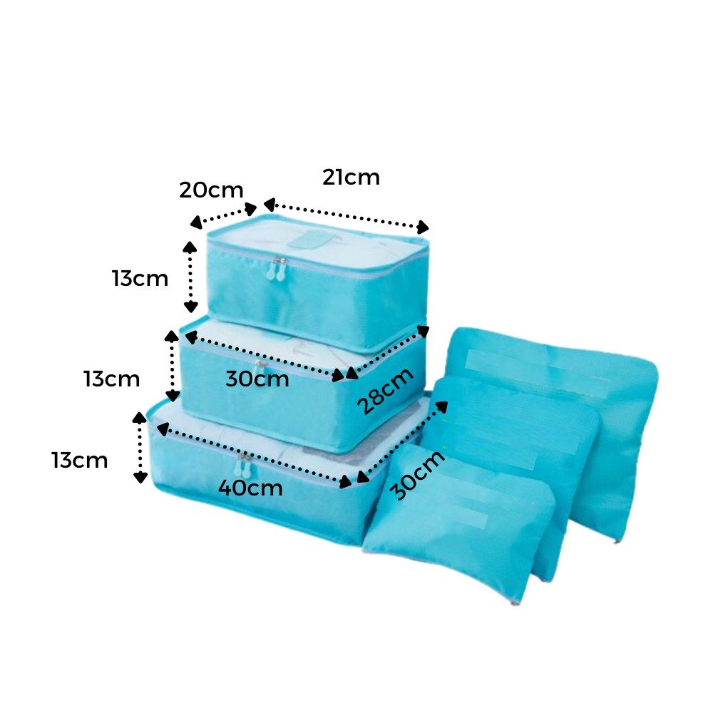 Lot de 6 petits sacs de voyage pour valise