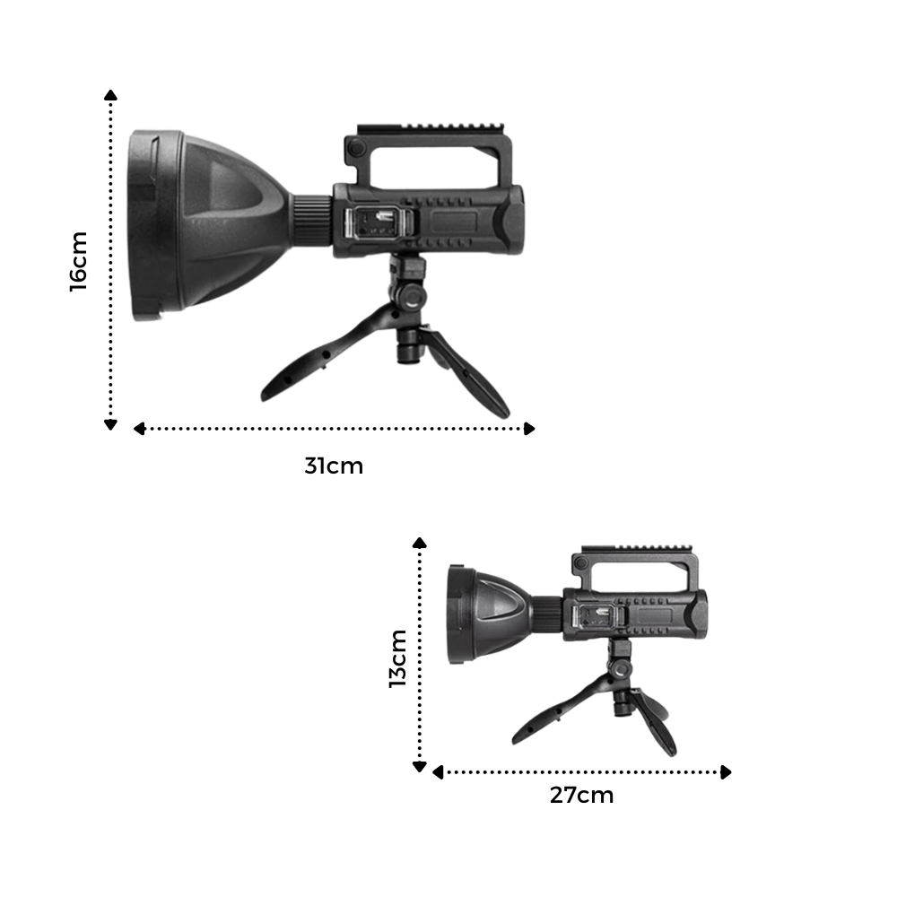 Lampe de poche LED avec trépied