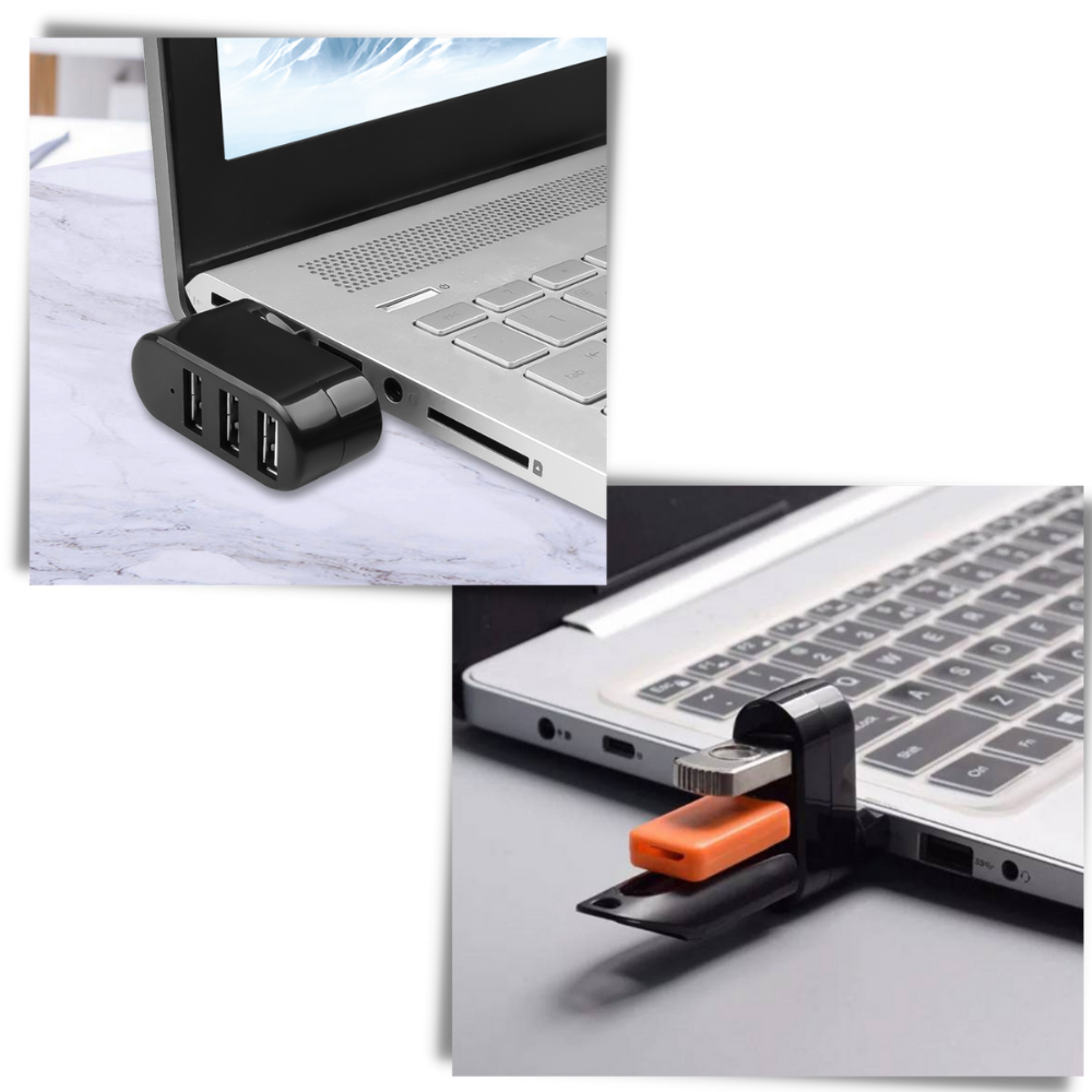 Adaptateur rotatif USB multiport