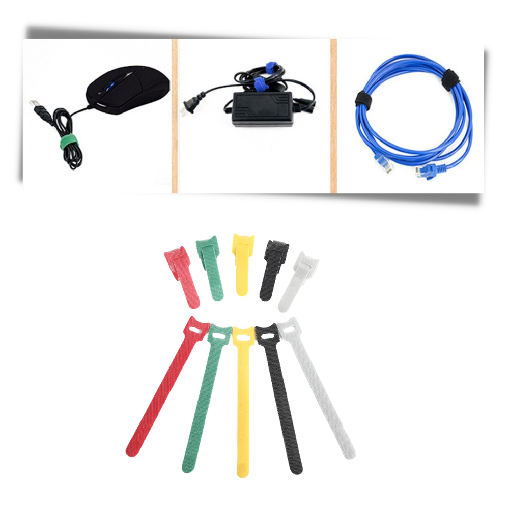 Organisateur de câbles en velcro