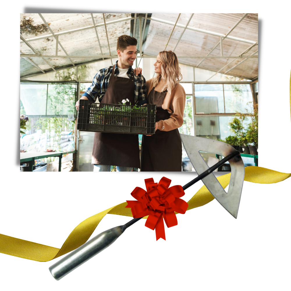 Houe creuse manuelle en acier