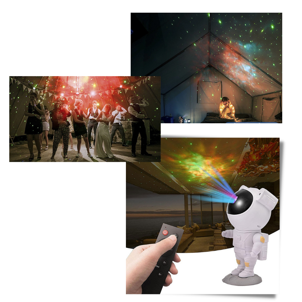 Lampe de nuit de projection d'astronaute