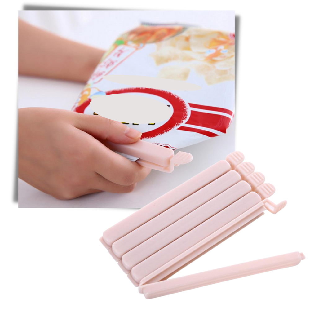 Lot de 15 clips de scellage pour sachets alimentaires