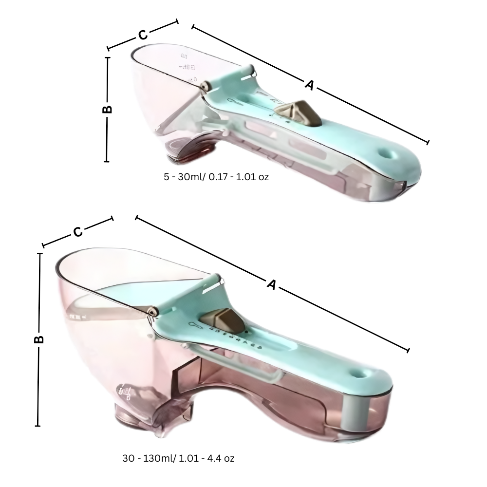 Cuillère à mesurer réglable 2 en 1