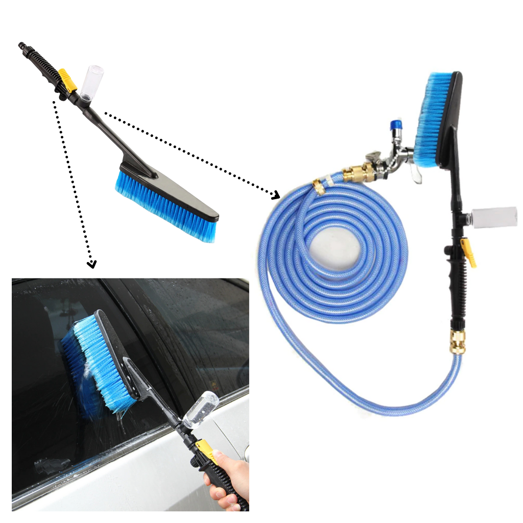 Kit de brosse de nettoyage pliable pour voiture