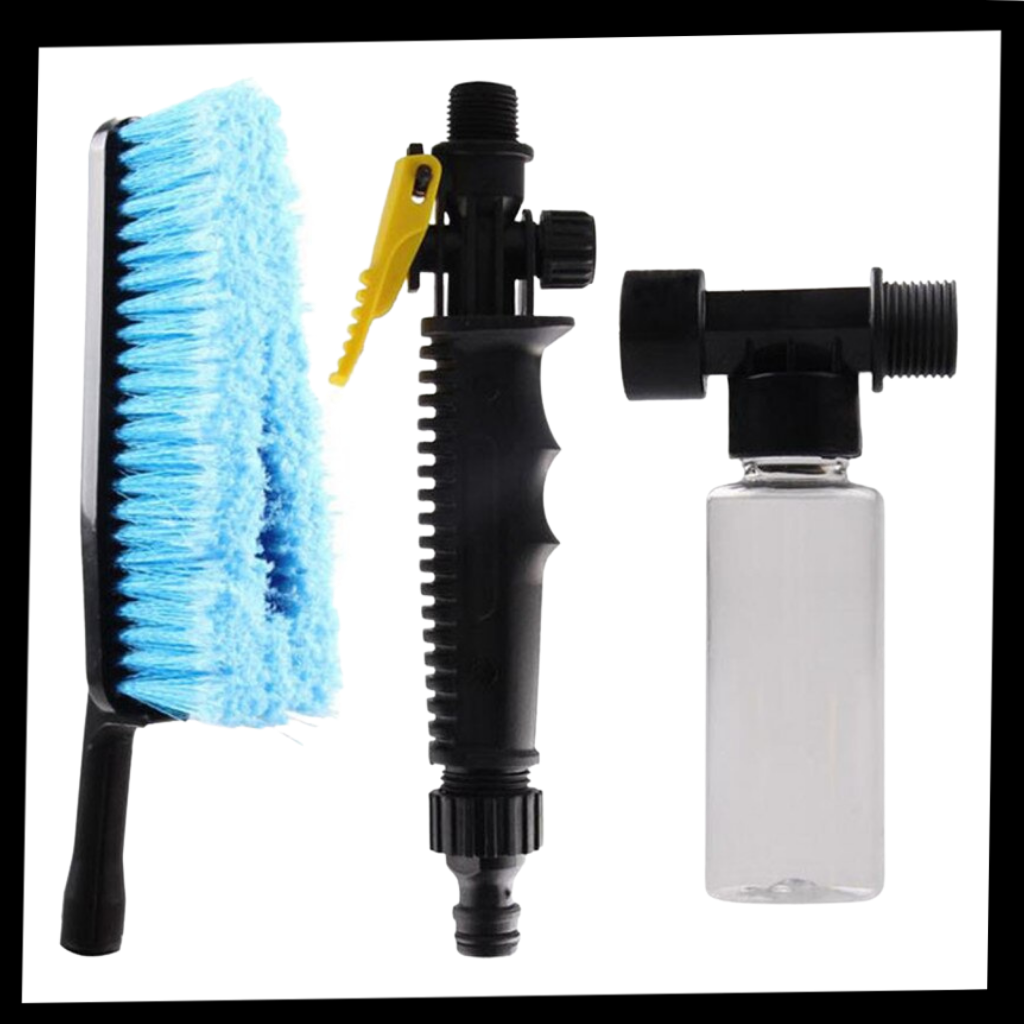 Kit de brosse de nettoyage pliable pour voiture