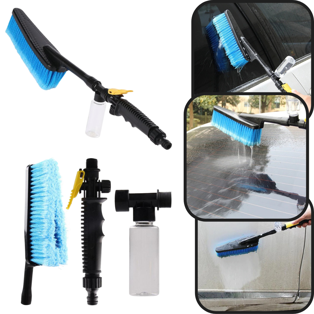 Kit de brosse de nettoyage pliable pour voiture