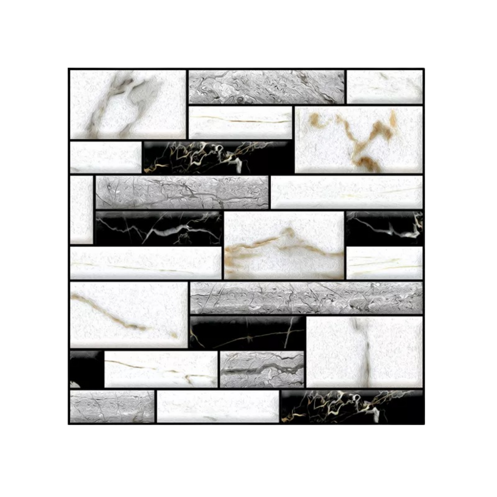 Carreaux muraux en mousse 3D à décoller et à coller