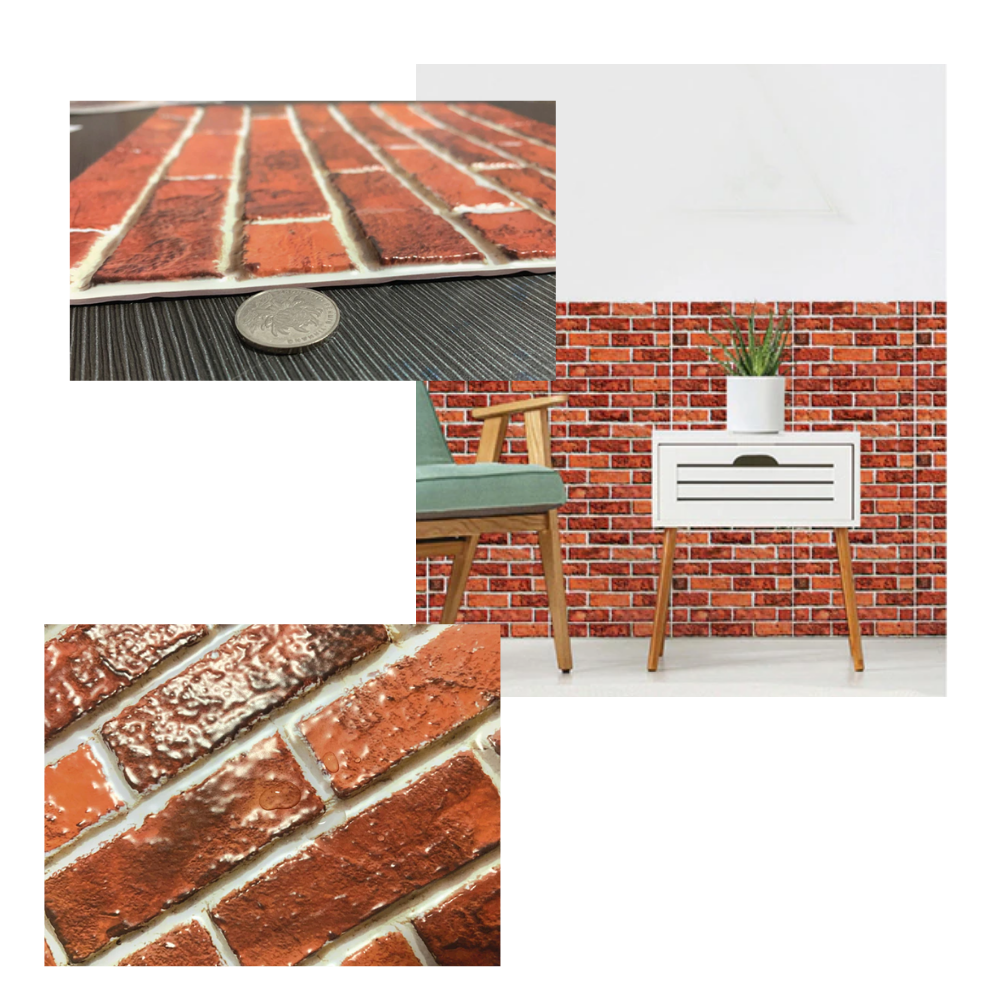 Carreaux muraux en mousse 3D à décoller et à coller