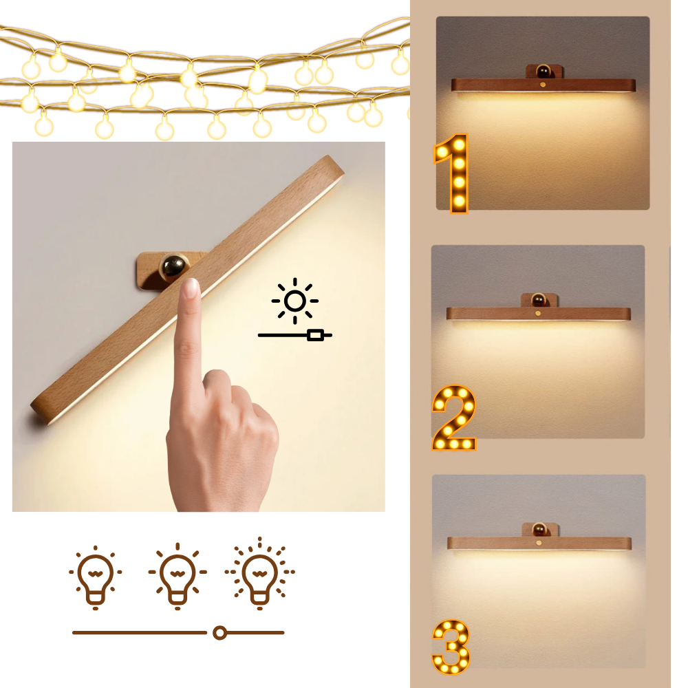 Barre lumineuse à trois niveaux de gradation