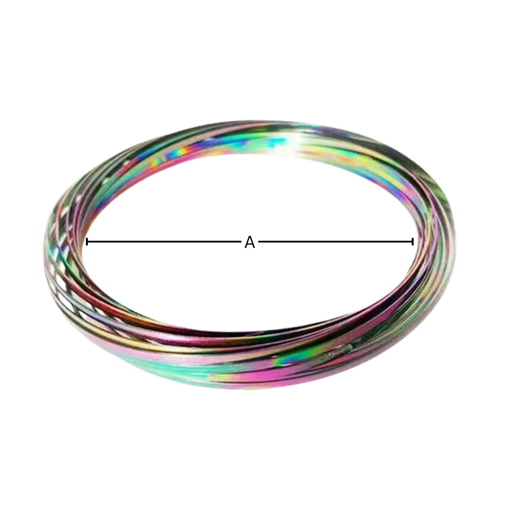 Bracelet spirale bras 3D en acier inoxydable