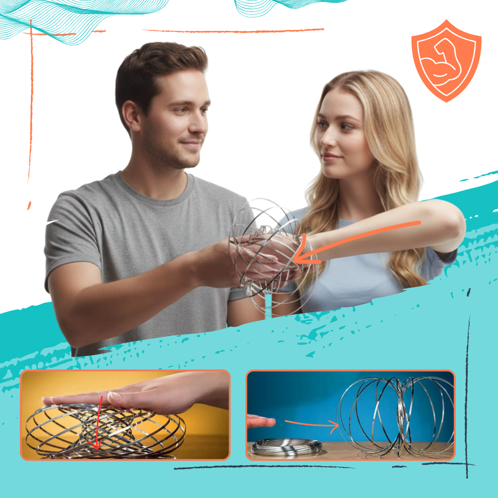 Bracelet spirale bras 3D en acier inoxydable