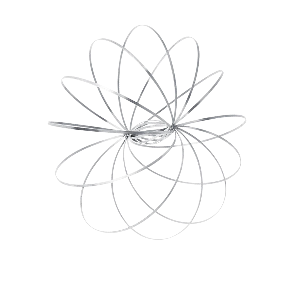 Bracelet spirale bras 3D en acier inoxydable