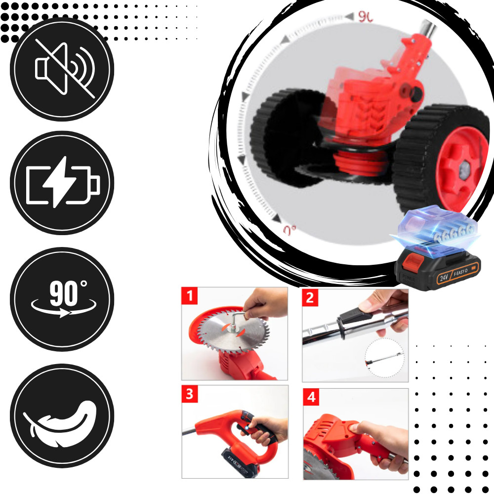Coupe-bordures sans fil 3 en 1