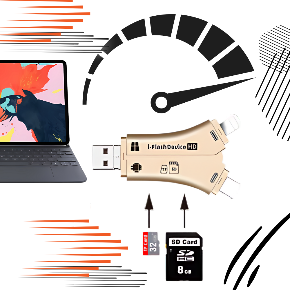 USB 4-en-1 pour téléphones