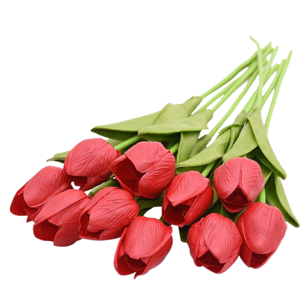 Fleur de tulipe artificielle (10 Pcs)