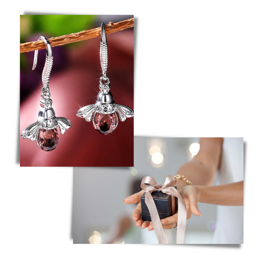 Boucles d'oreilles en forme d'abeille
