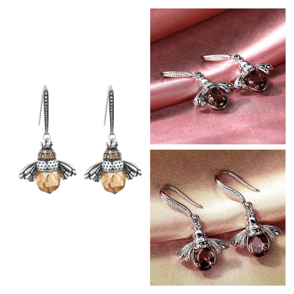 Boucles d'oreilles en forme d'abeille