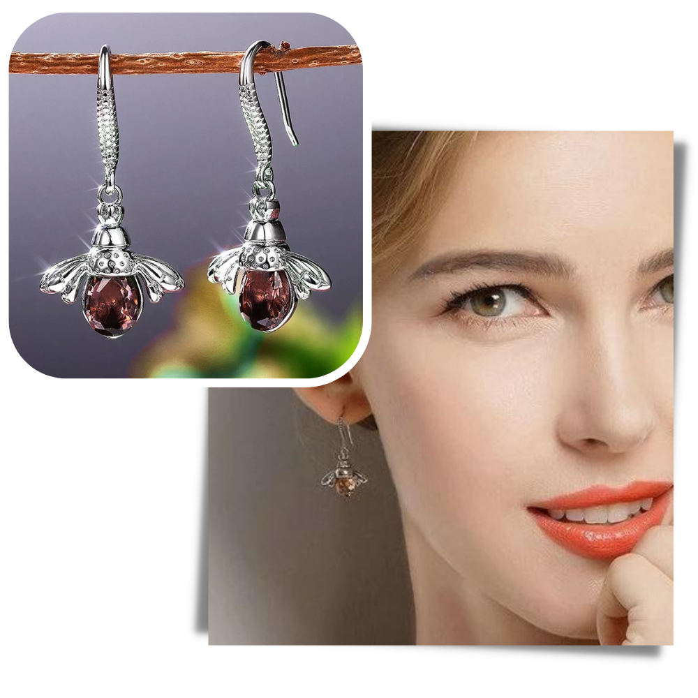 Boucles d'oreilles en forme d'abeille