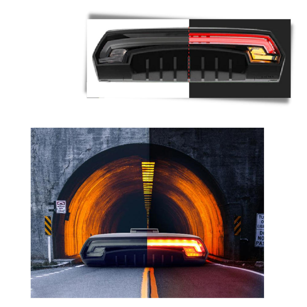 Feu arrière de sécurité pour vélo avec clignotants