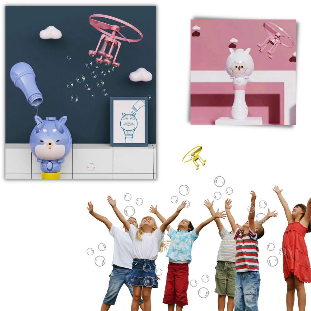 Jouet de machine à bulles 2-en-1