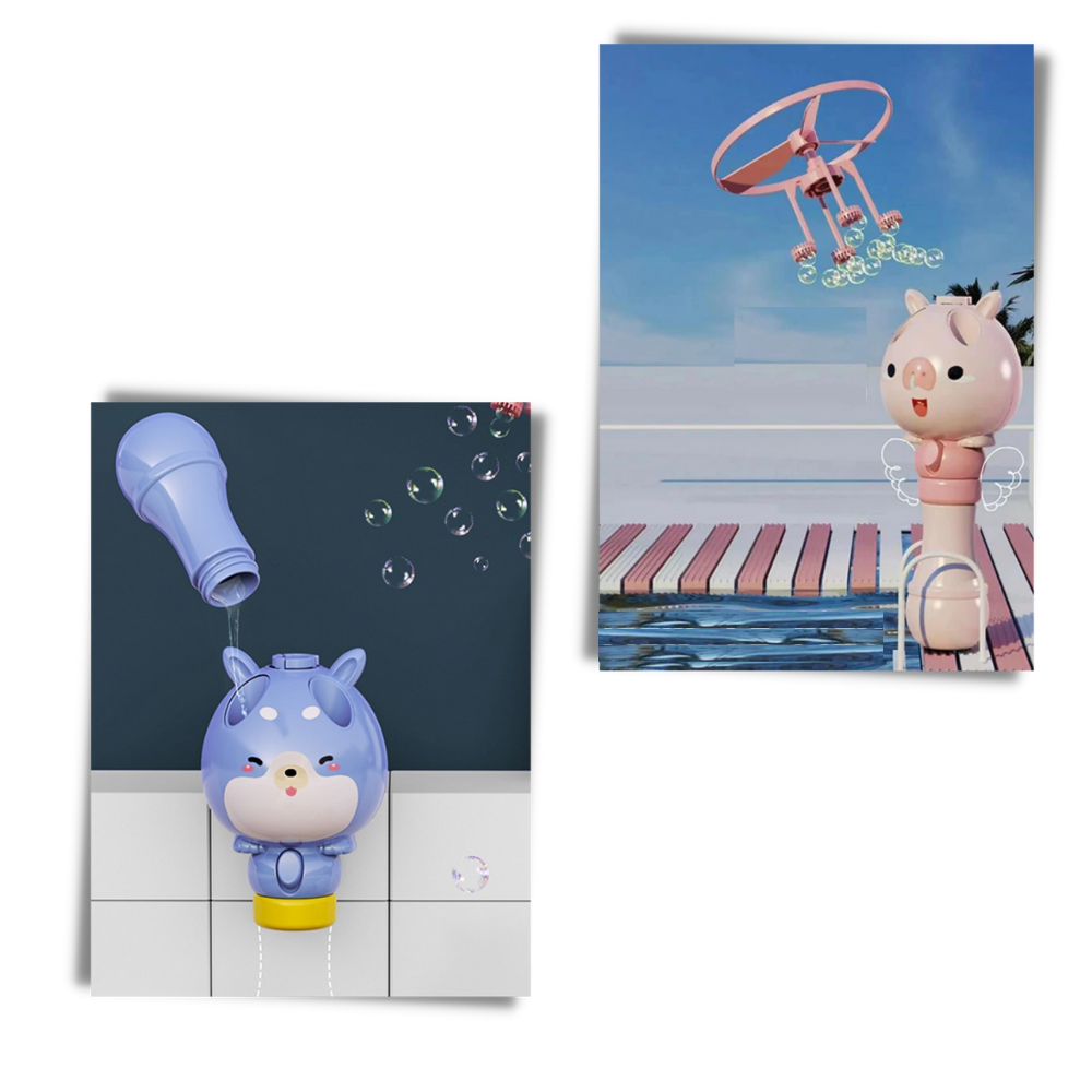 Jouet de machine à bulles 2-en-1