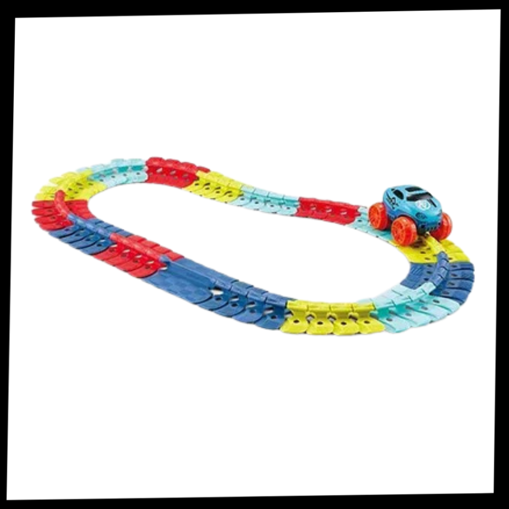 Circuit en Rails flexibles pour voitures