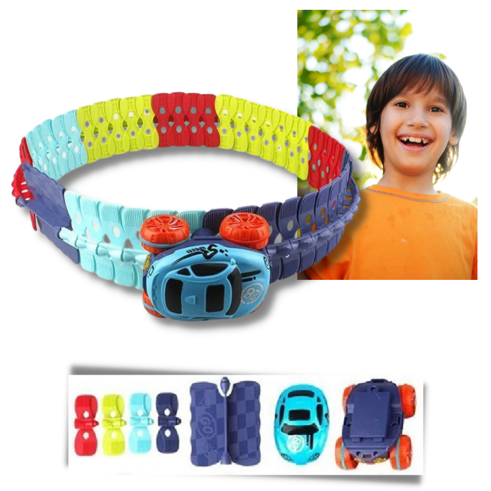 Circuit en Rails flexibles pour voitures