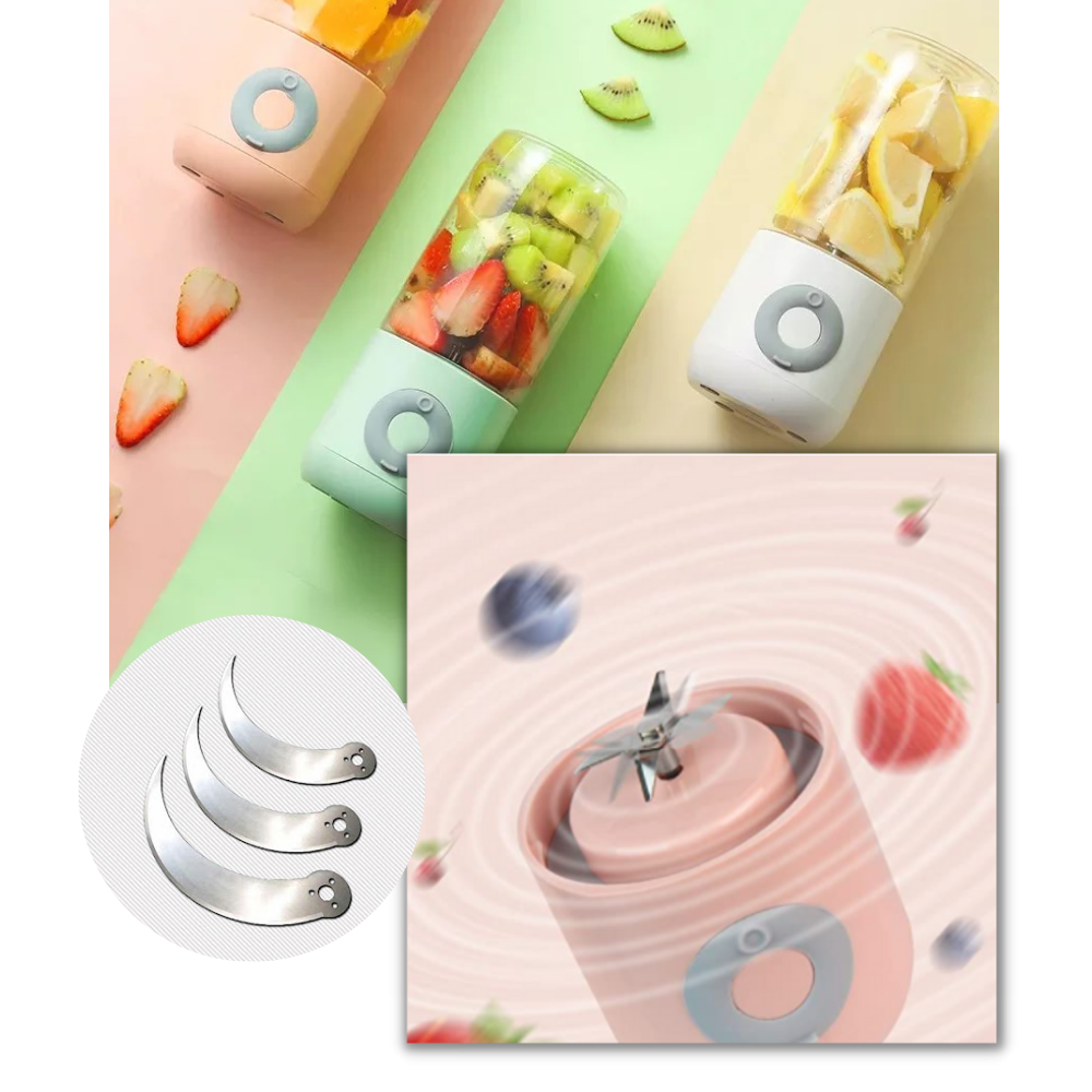 Mini mixeur portable à 6 lames