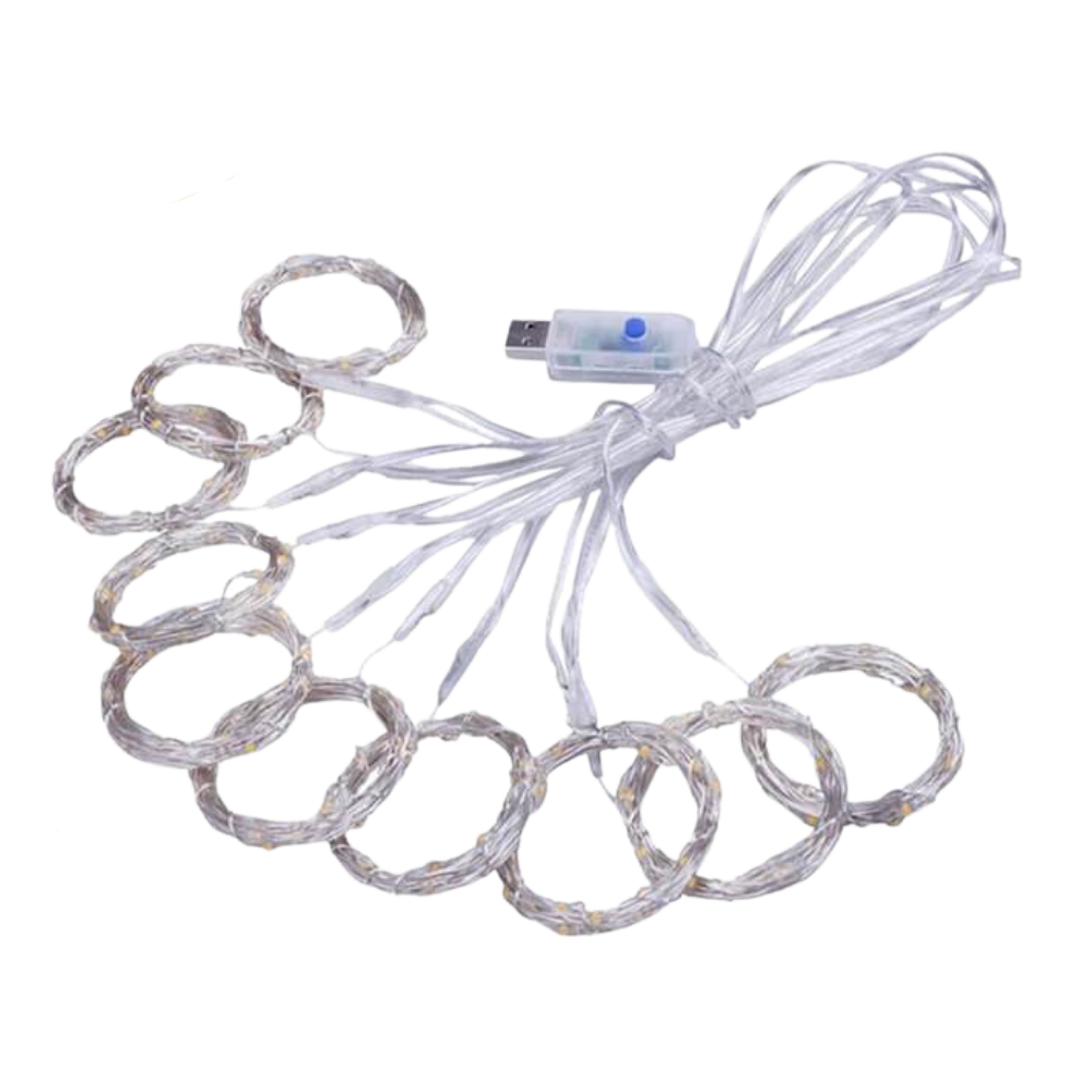 Rideau de lumières avec télécommande