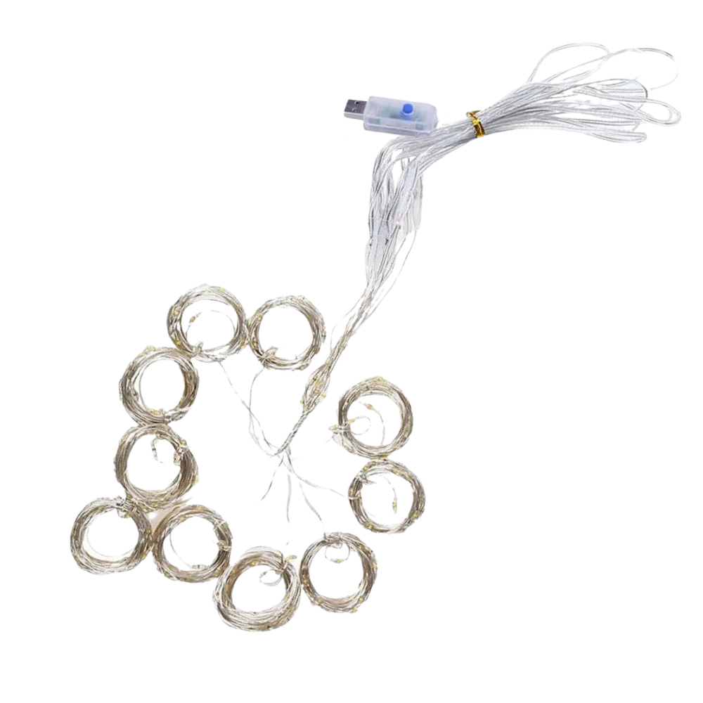 Rideau de lumières avec télécommande