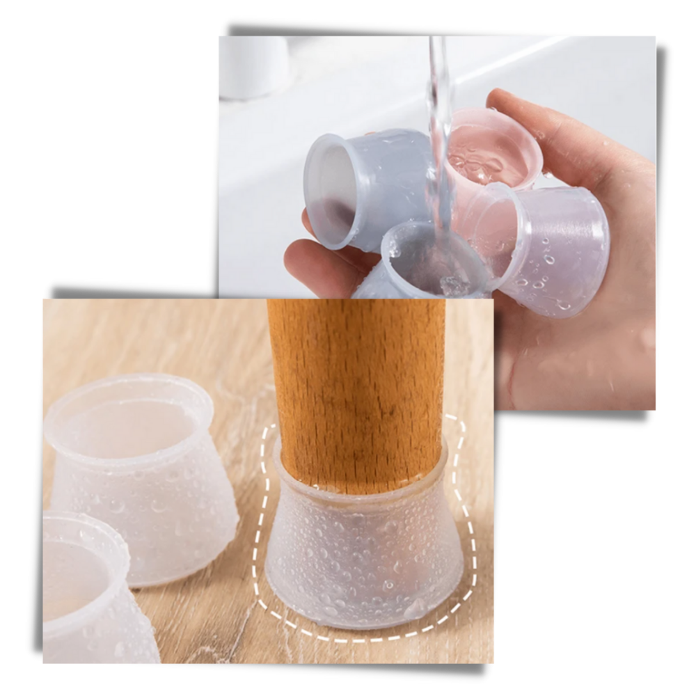 Pack de 8 protections en silicone pour pieds de meubles