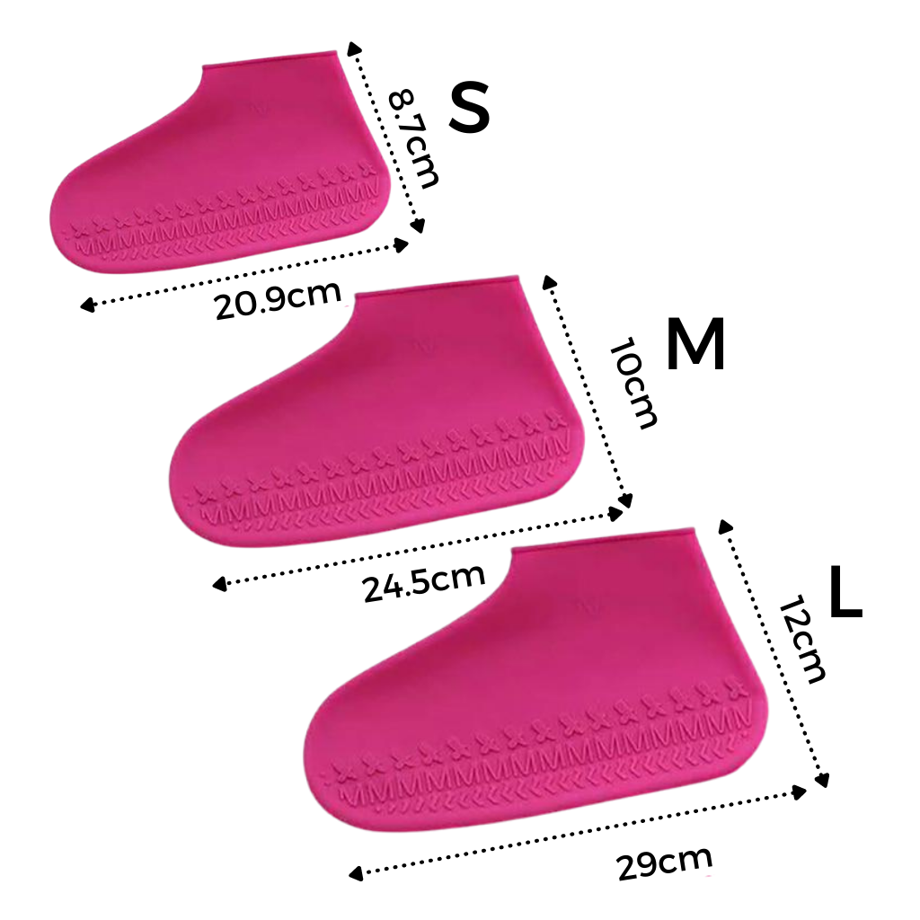 1 Paire de couvre-chaussures imperméables en silicone