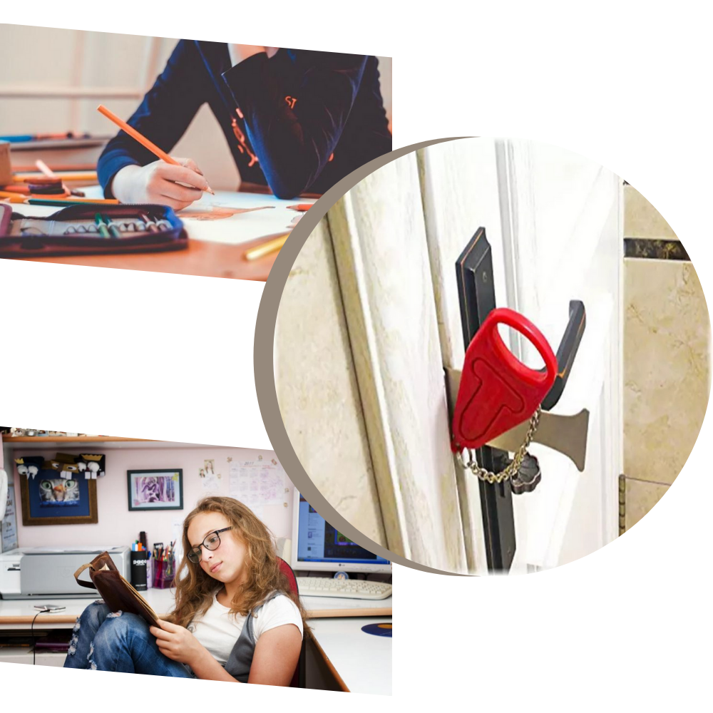 Serrure de porte portative