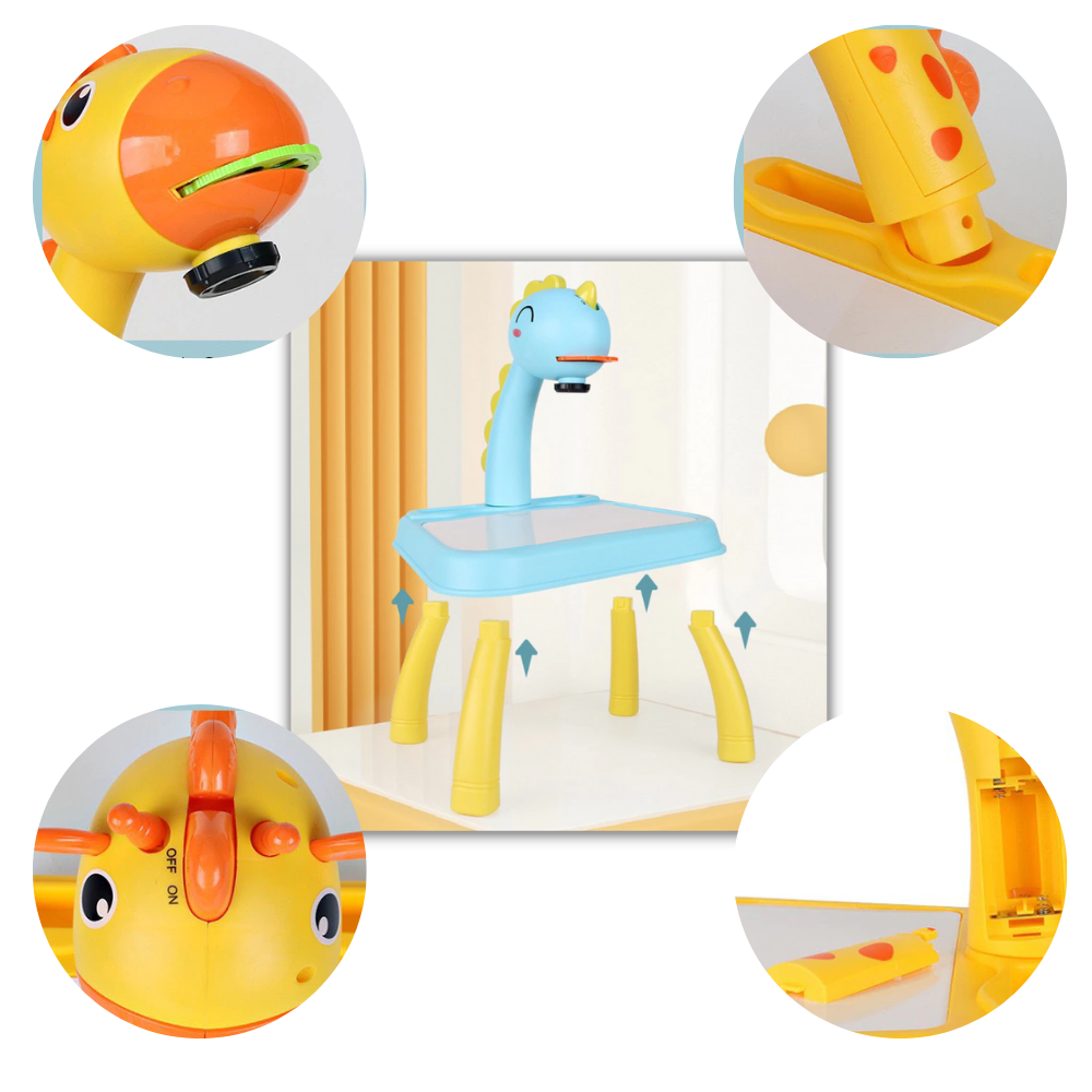 Planche à dessin de projection pour enfants