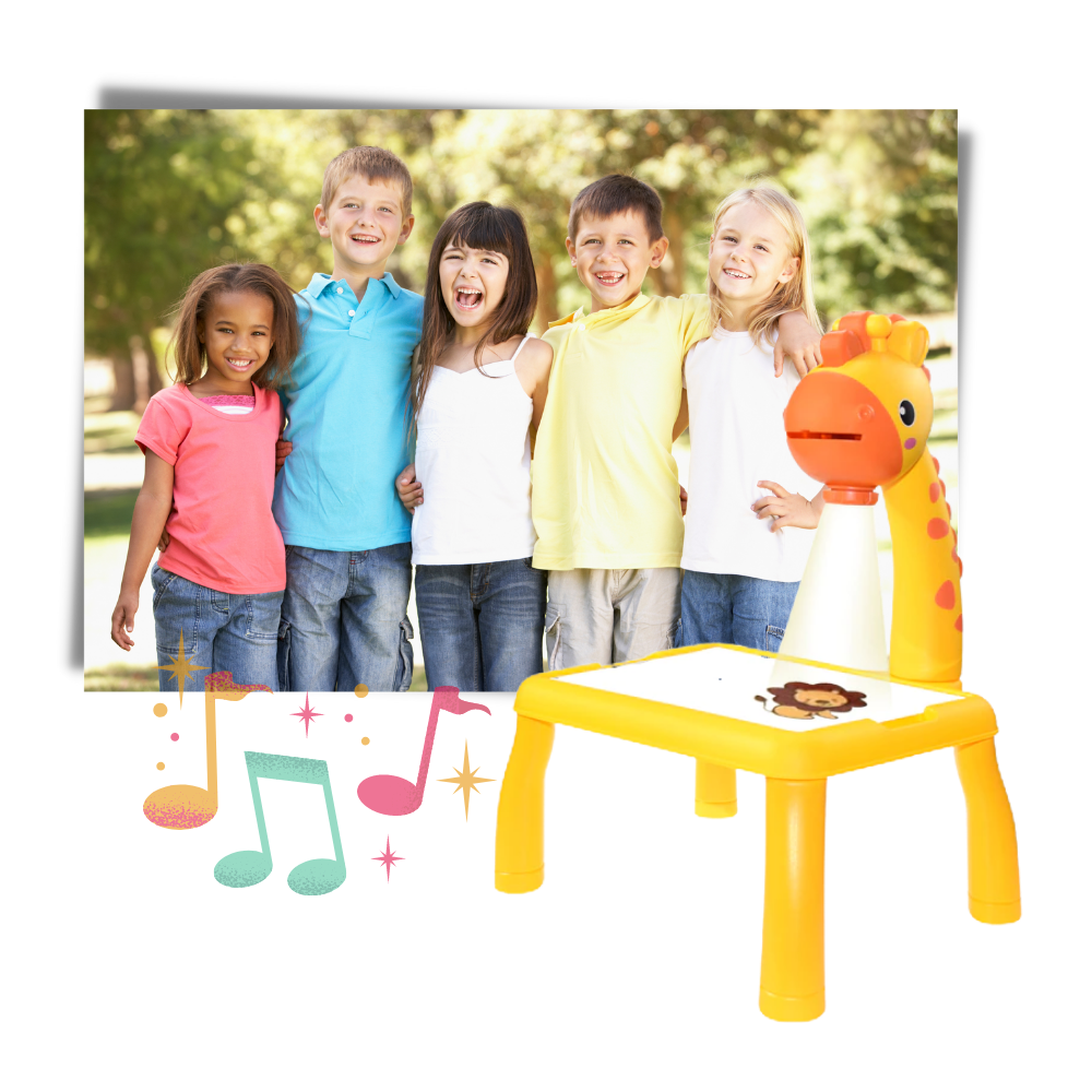 Planche à dessin de projection pour enfants