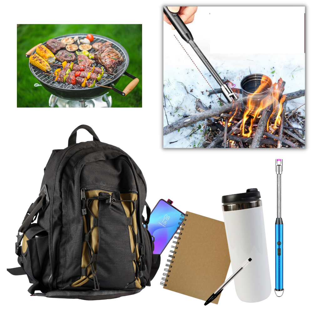 Briquet de cuisine rechargeable et résistant au vent