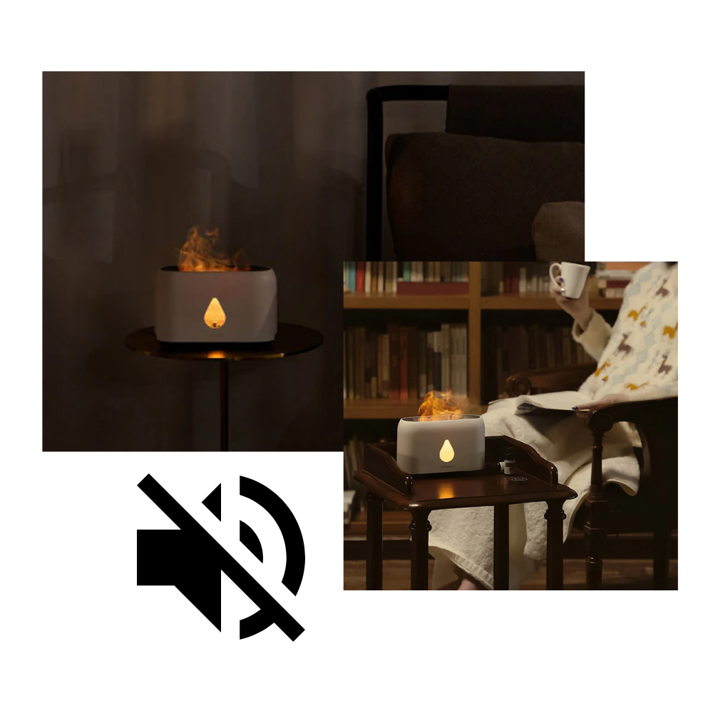 Humidificateur d'air à effet de flammes