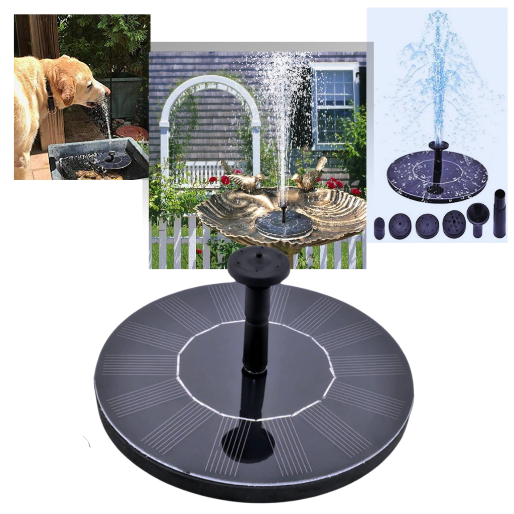 Fontaine flottante à énergie solaire