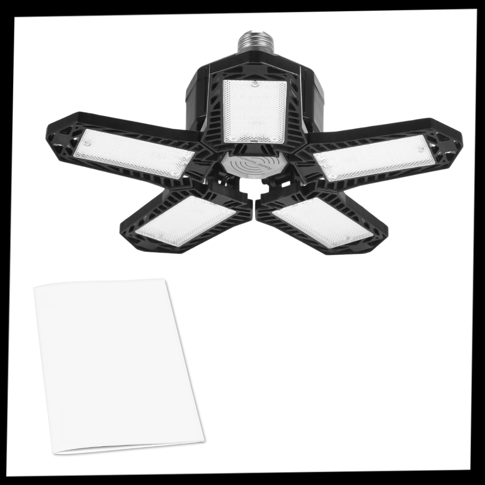 Lumière de garage avec 5 panneaux pliables