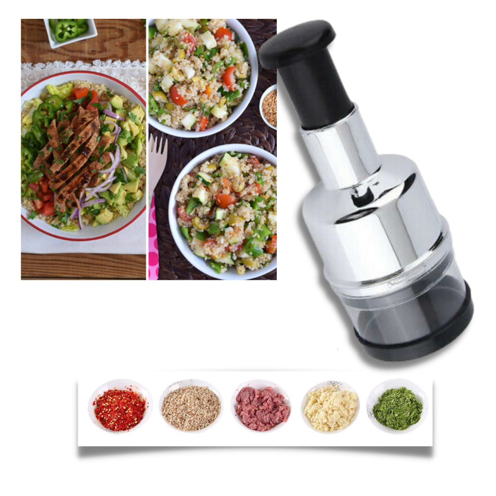 Hachoir à ail en acier inoxydable