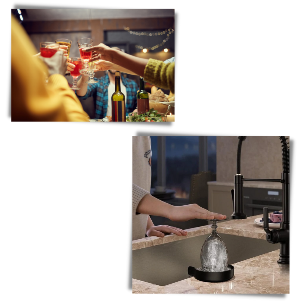 Laveuse et rinceuse automatique de verres