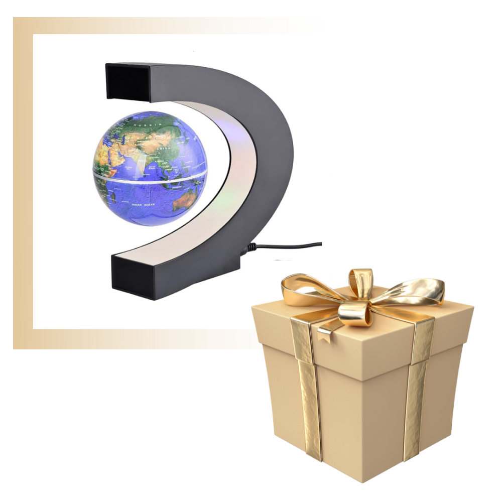 Globe magnétique à LED en lévitation