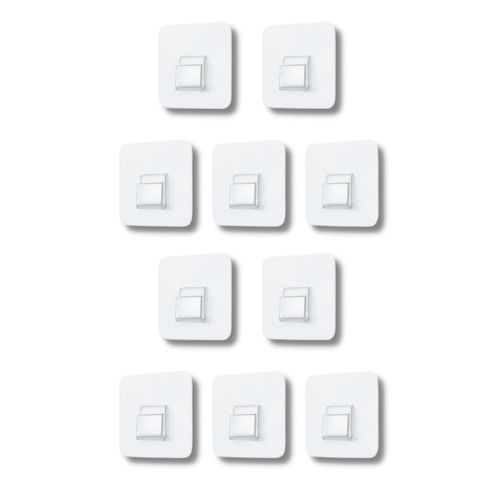 Lot de crochets muraux adhésifs