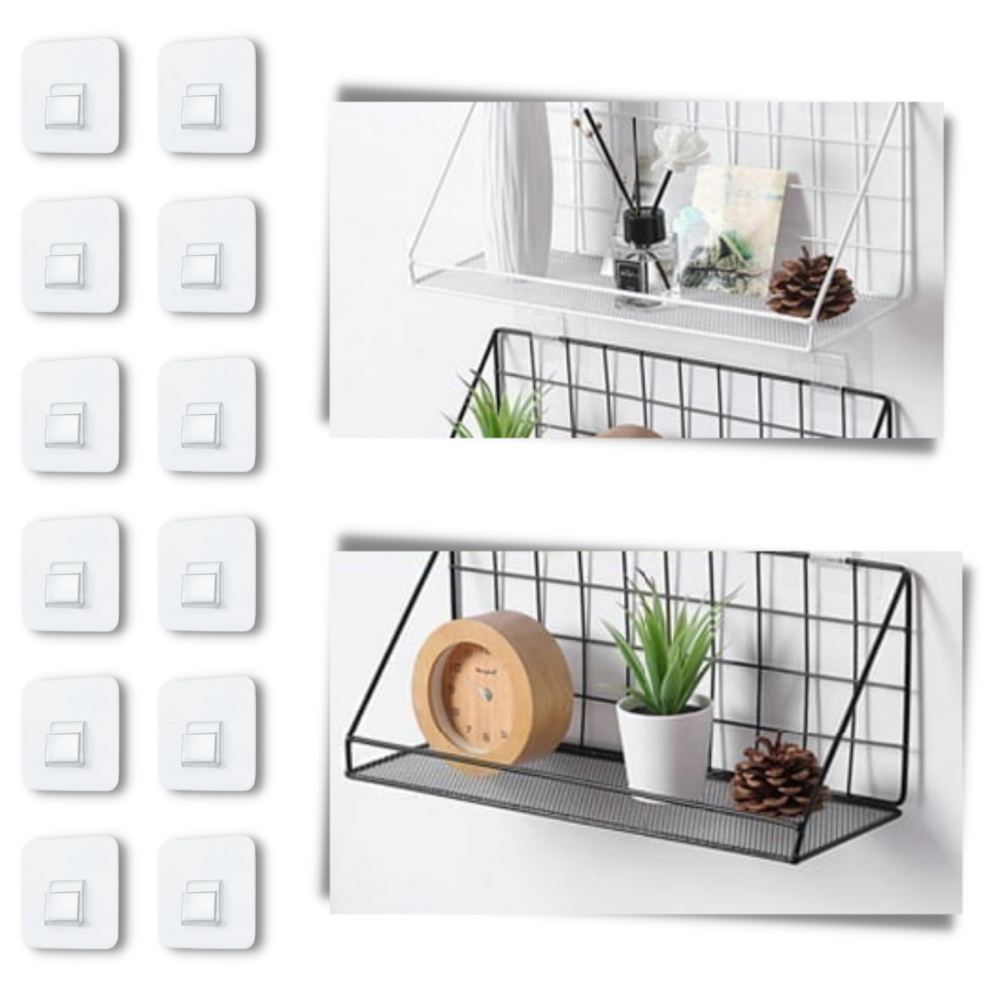 Lot de crochets muraux adhésifs