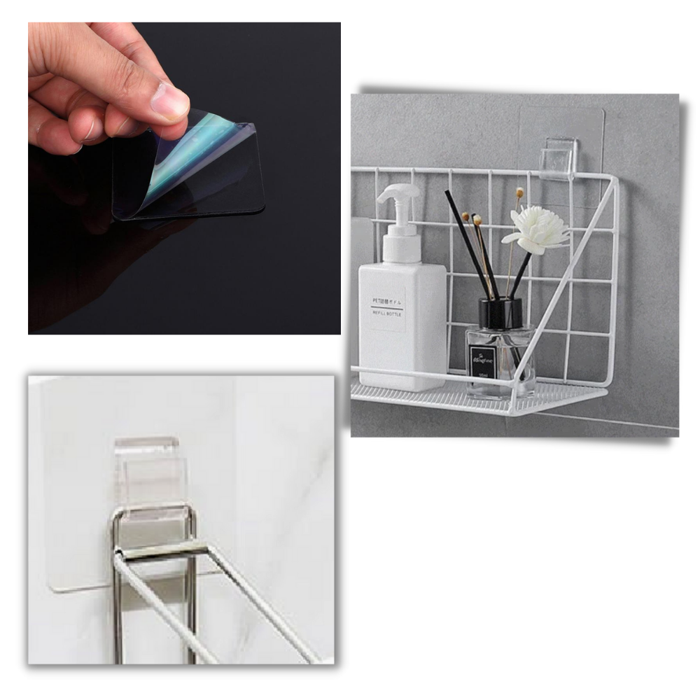 Lot de crochets muraux adhésifs