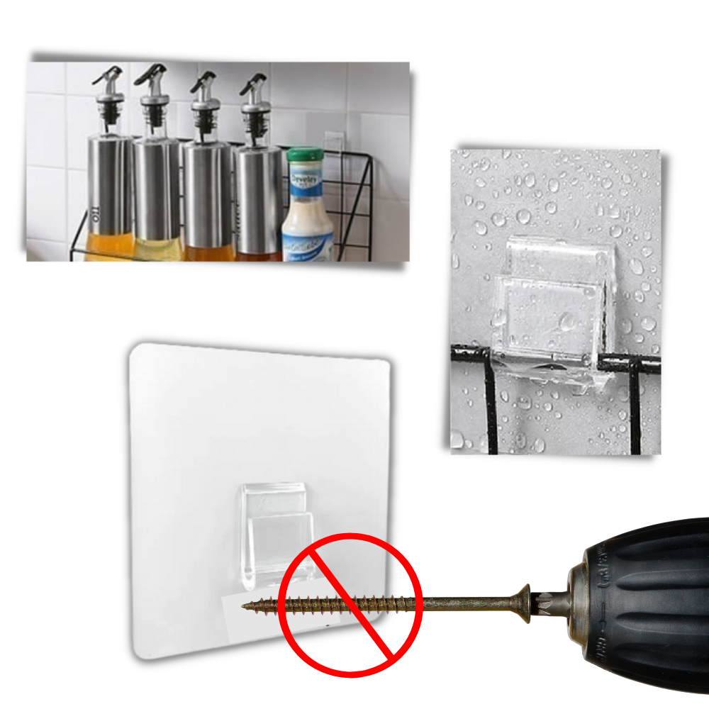 Lot de crochets muraux adhésifs