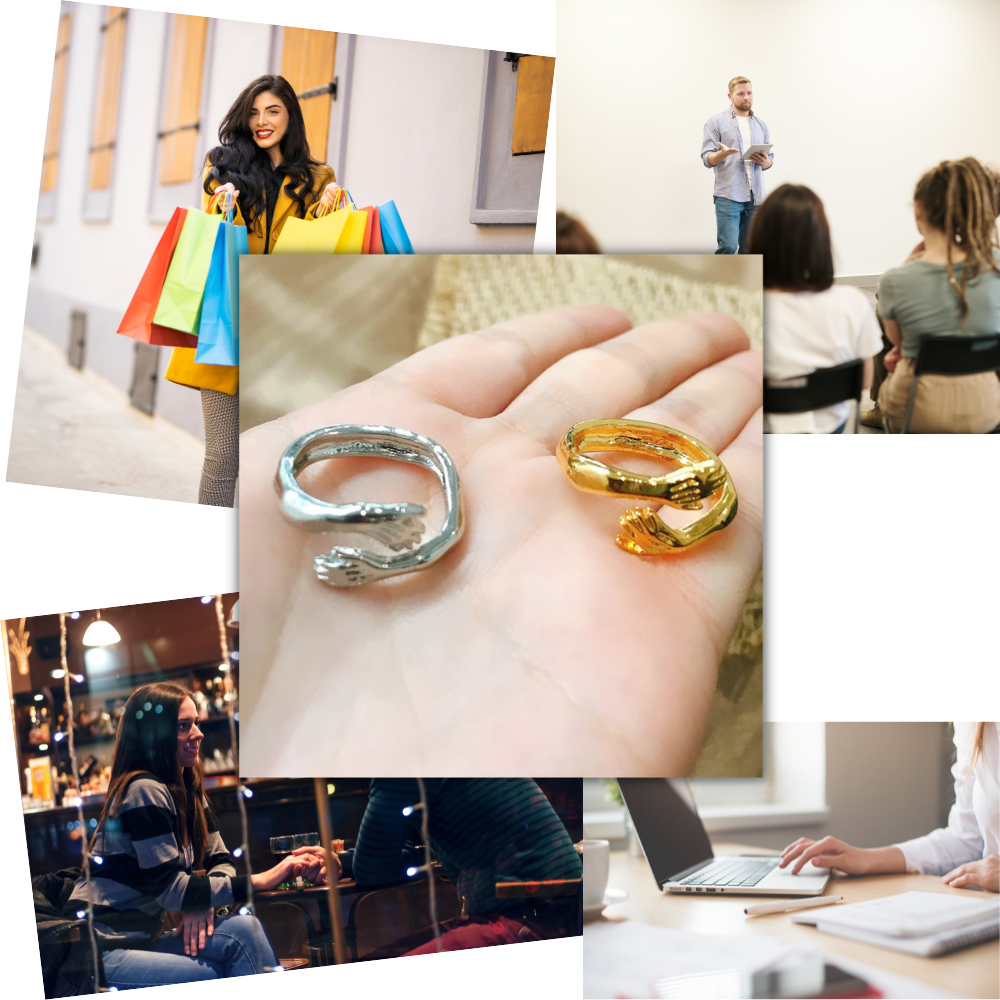 Bague de câlin créative