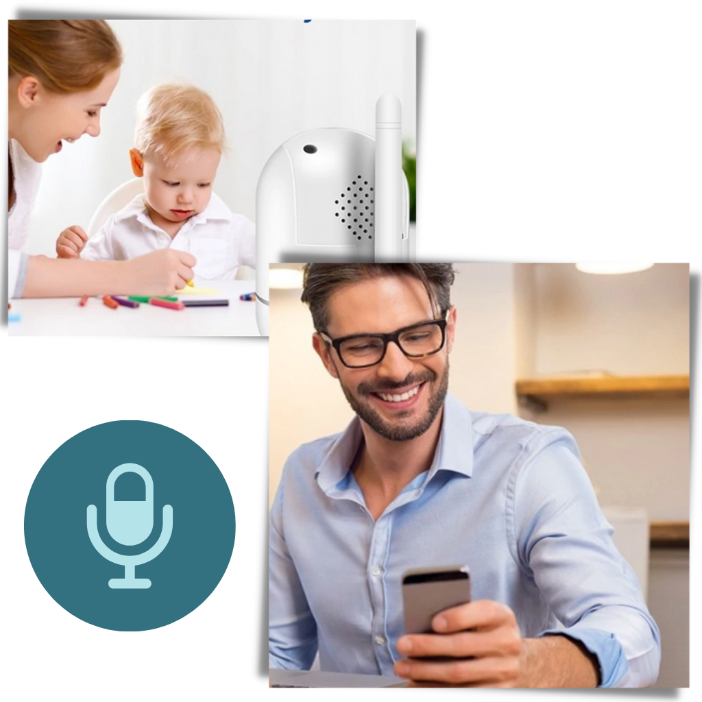 Caméra de sécurité sans fil HD avec détection du son et des mouvements