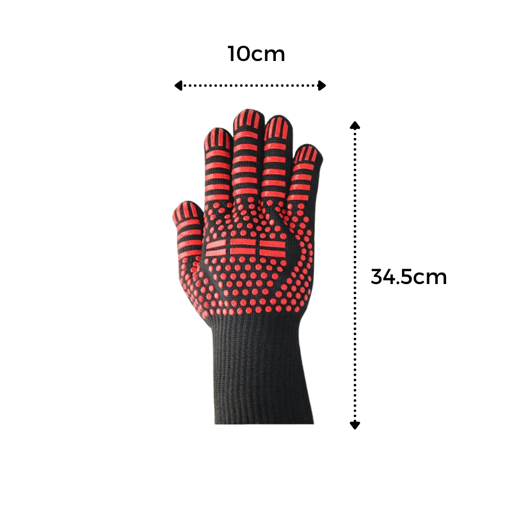 Gants pour barbecue résistant à la chaleur (1 paire)
